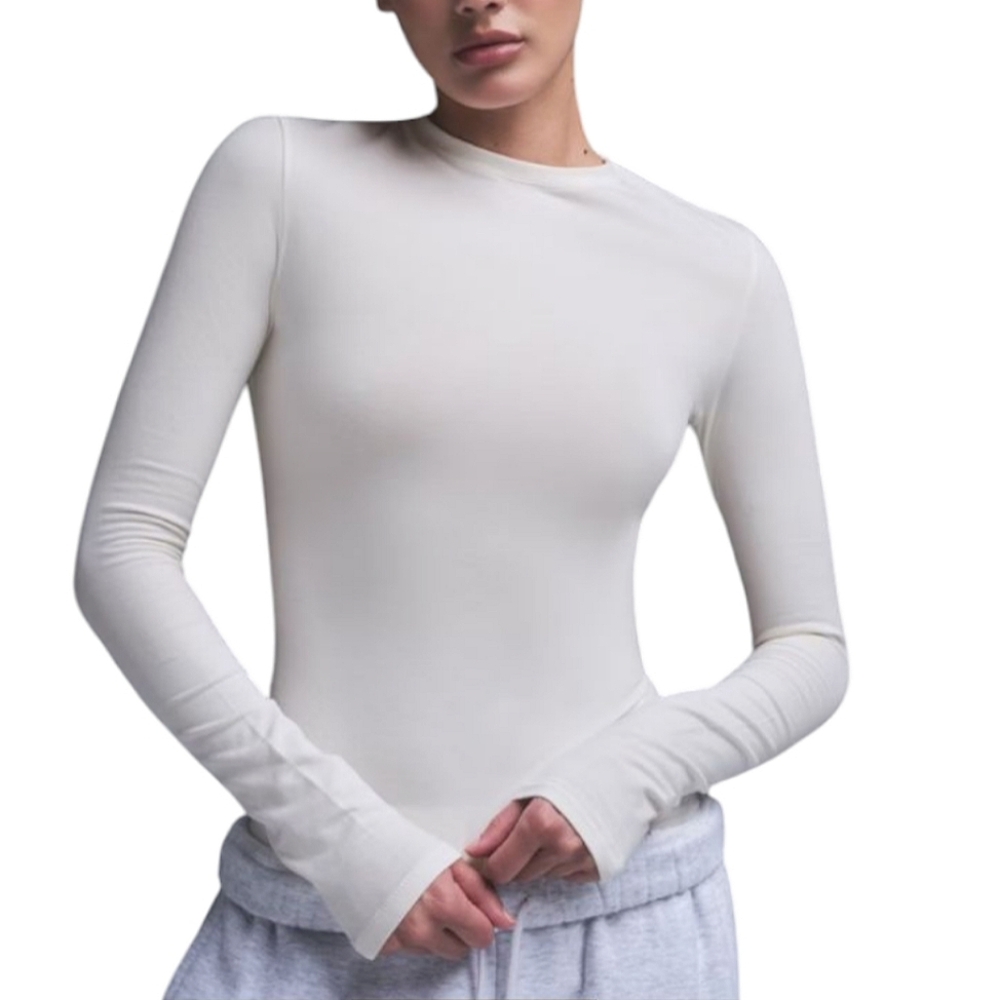 SKIMS Cotton Jersey Long Sleeve Top